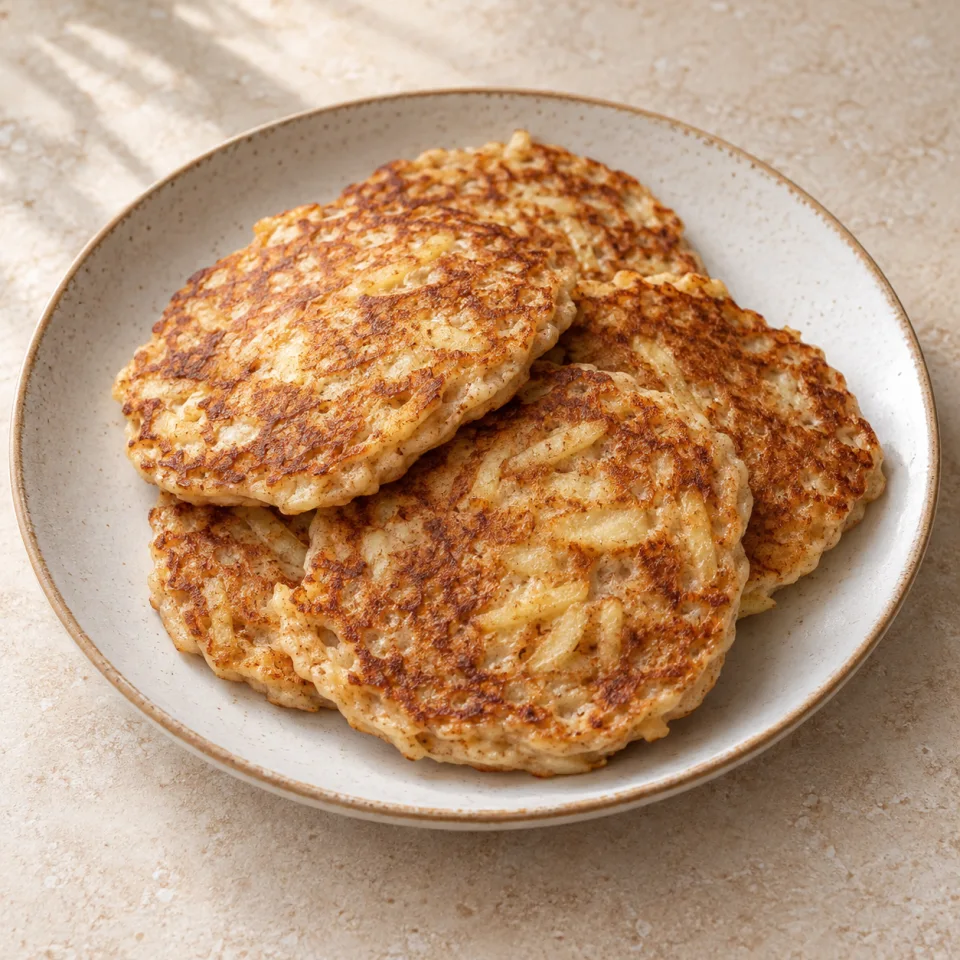 Tortitas de manzana y canela