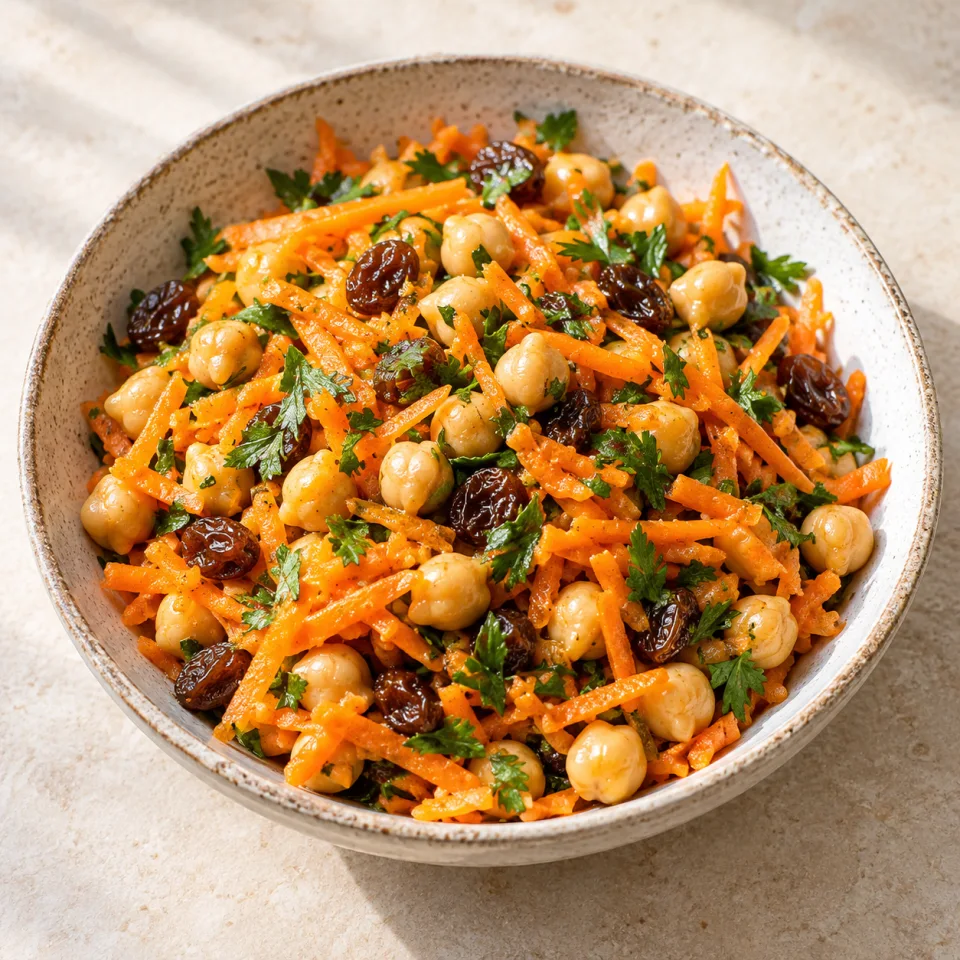 Ensalada de zanahoria y garbanzos