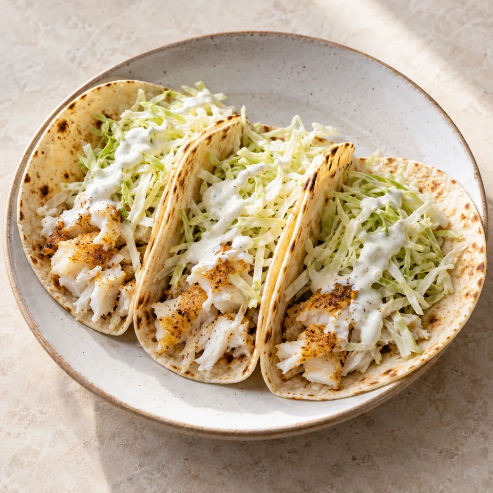 Tacos de poisson au citron vert