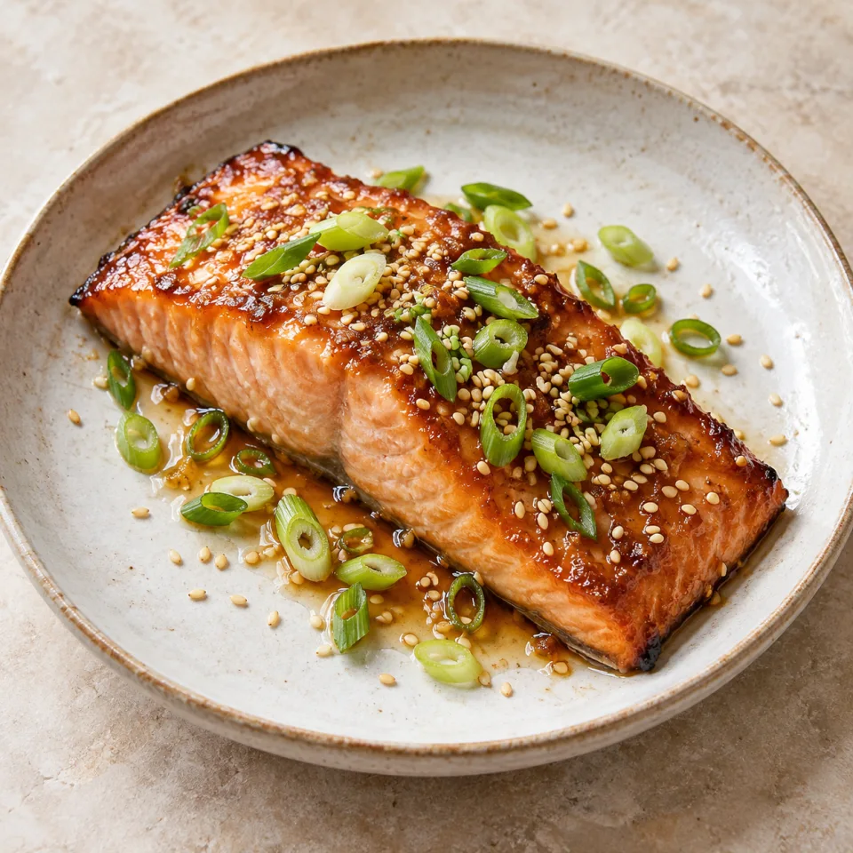 Saumon au miso et au gingembre